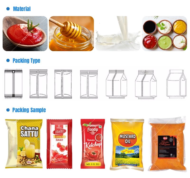 Small Pouch Vertical Packing Machine For Honey