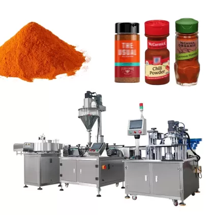 Dry spice filling machine